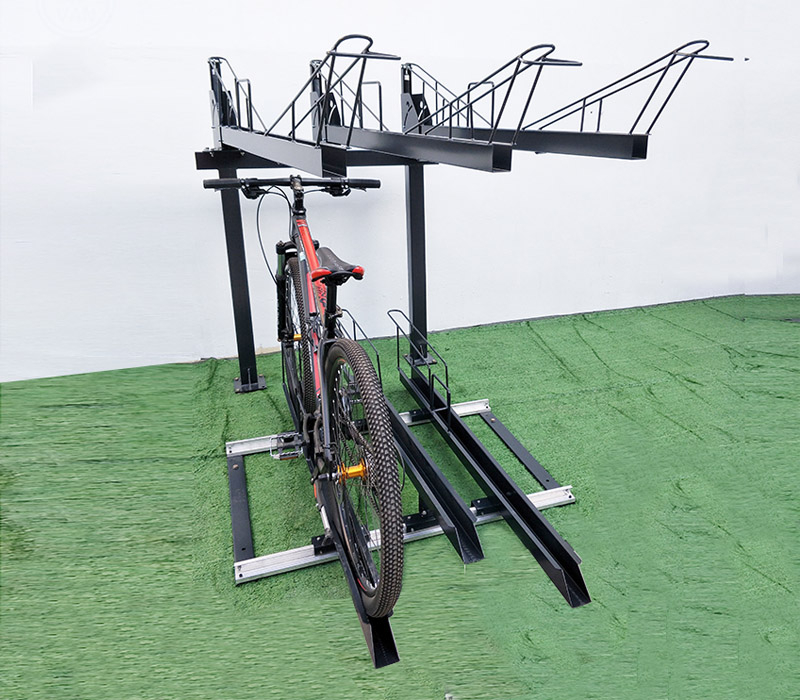 Supporto di montaggio per bici a doppio ponte all'ingrosso leggero per 6 bici